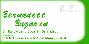 bernadett bugarin business card
